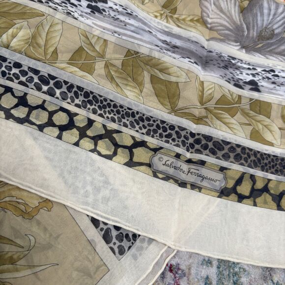Salvatore Ferragamo Vintage Silk Scarf - Picture 4 of 4